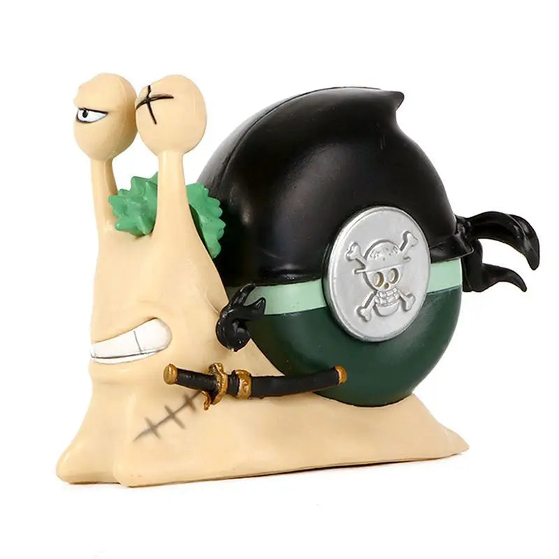 Figurine YourLab – “Den Den Mushi” Série Collector One Piece (Luffy / Ace / Zoro / Law / Buggy)