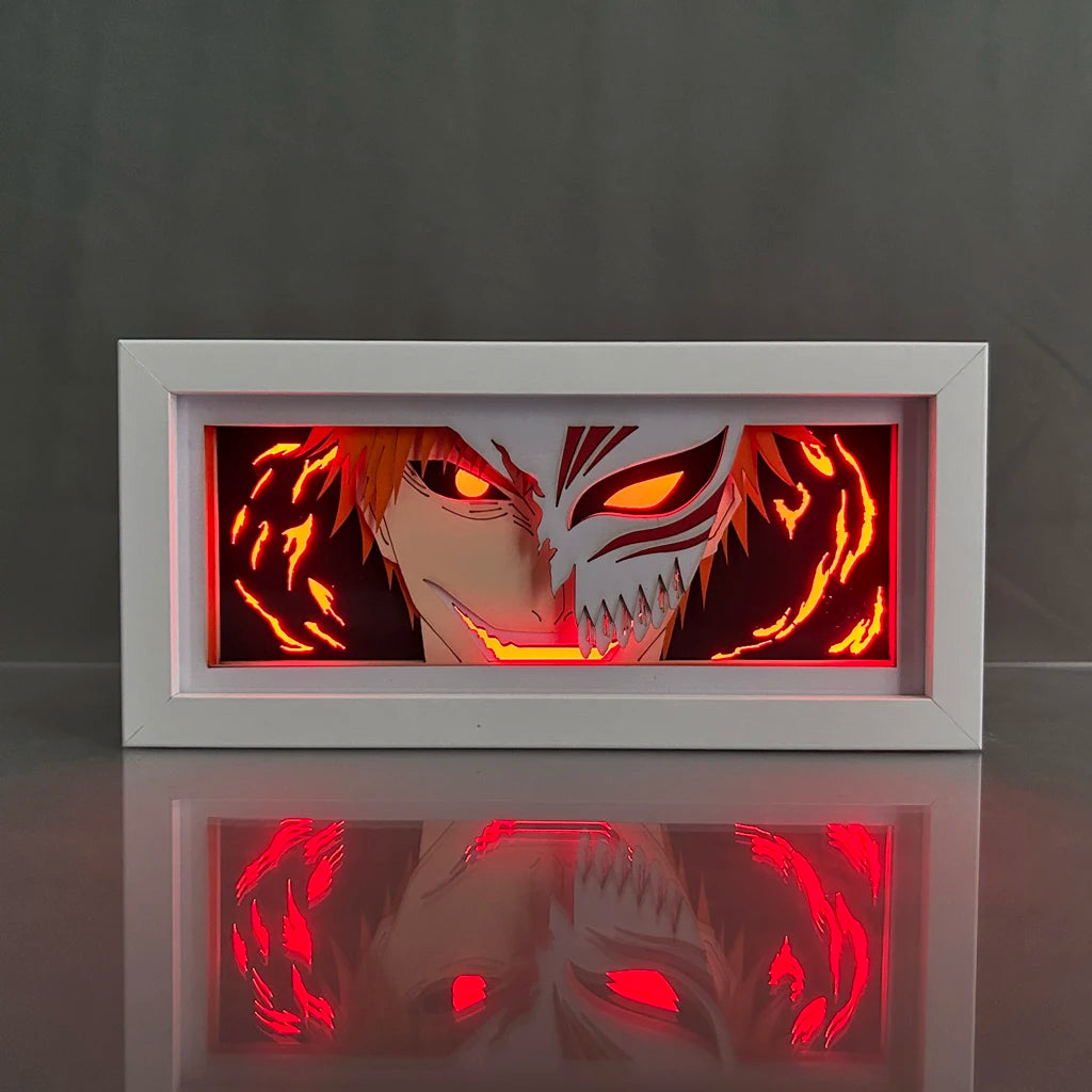 Paper Cut Anime Light Box Bleach Ulquiorra Cifer for Bedroom Decor Kids Birthday Gift Manga Table Lamps Ichigo Kurosaki Lightbox