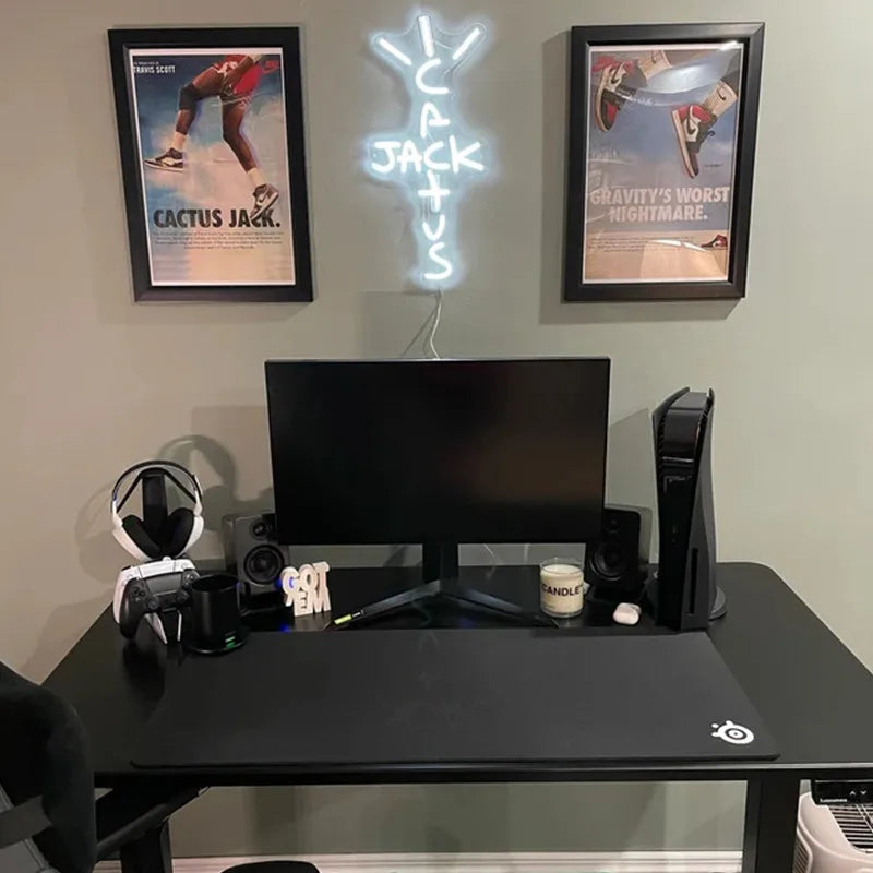 Enseigne Néon YourLab “Cactus Jack” LED USB – Décoration Murale Geek / Bar