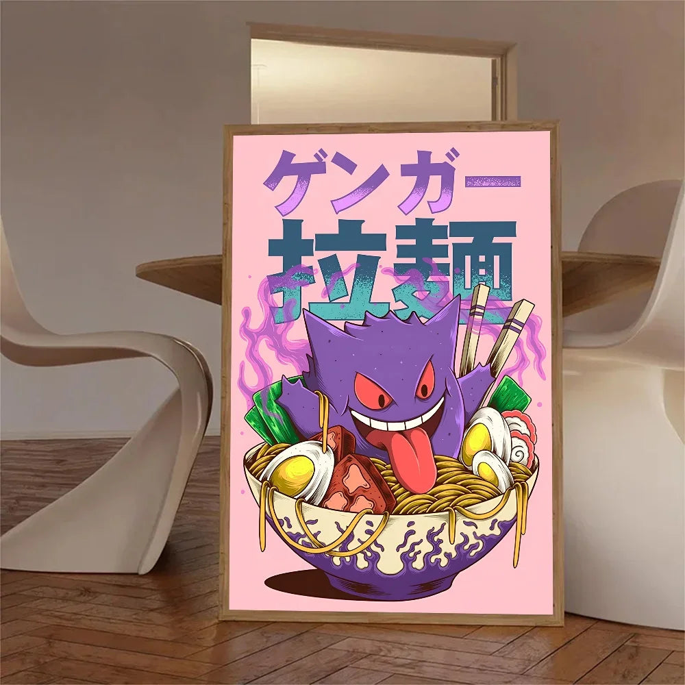Japanese Classic Anime Wall Art Posters Cartoon Character Room Home Decoration Canvas Painting Collection Picture Printing Mural