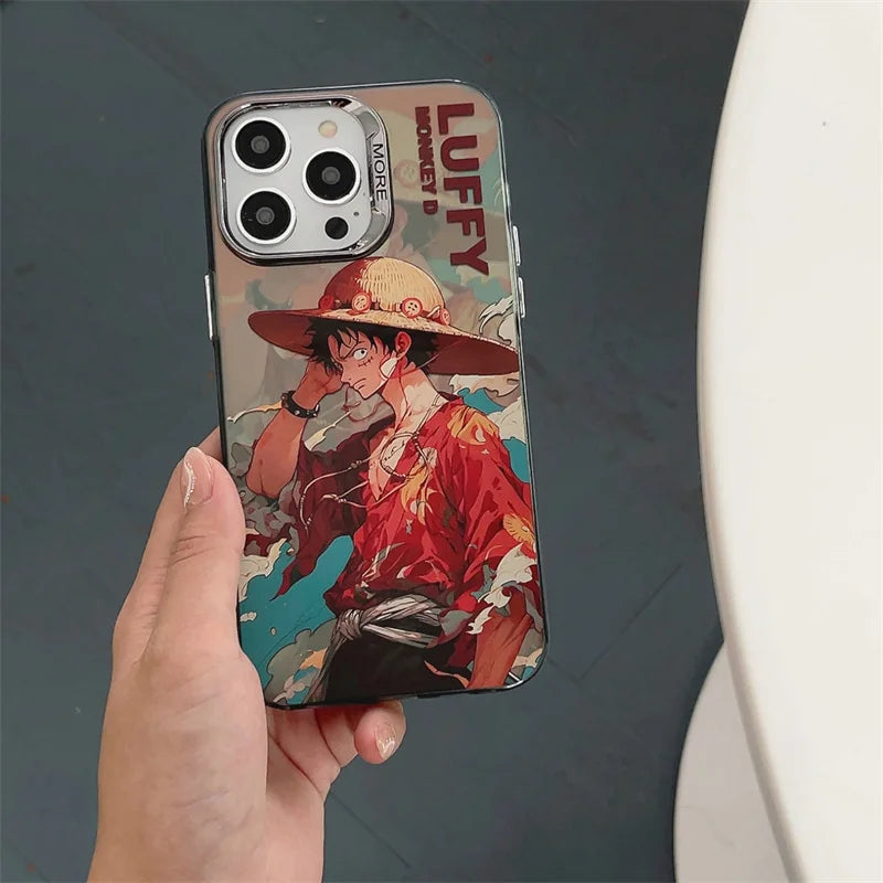 Coque iPhone One Piece – Luffy & Zoro | Edition Plating Premium