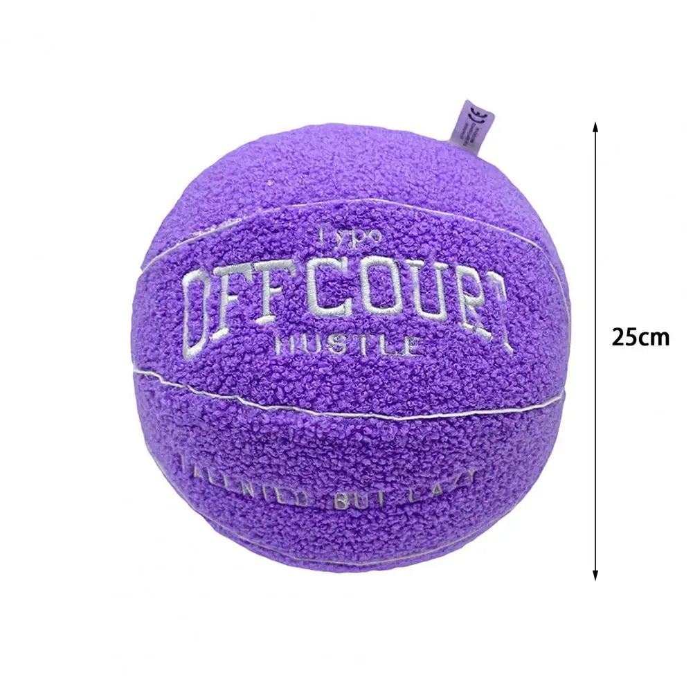 Coussin YourLab – Ballon de Basket Peluche 25 cm (Fluffy Edition)