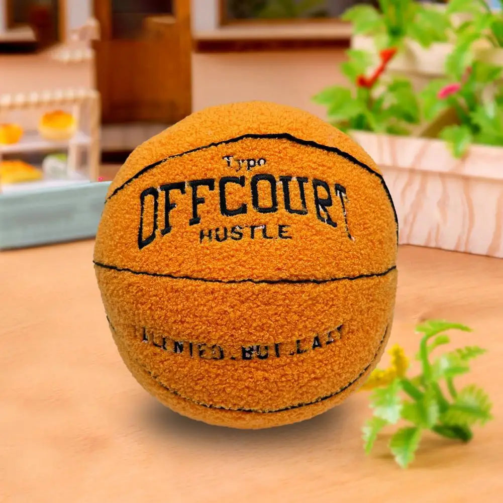 Coussin YourLab – Ballon de Basket Peluche 25 cm (Fluffy Edition)