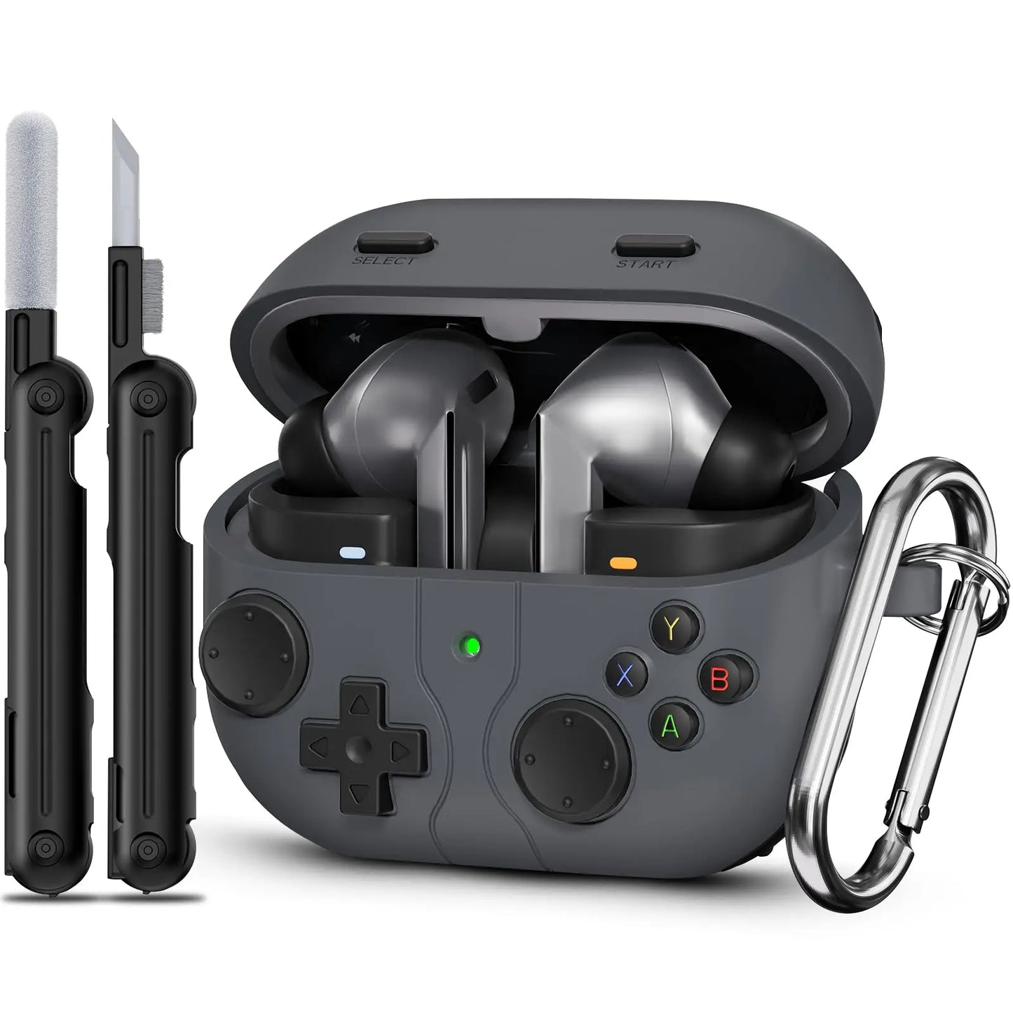 Coque YourLab + Kit Nettoyage – Samsung Galaxy Buds 3 / Buds 3 Pro (Design Cartoon Game)