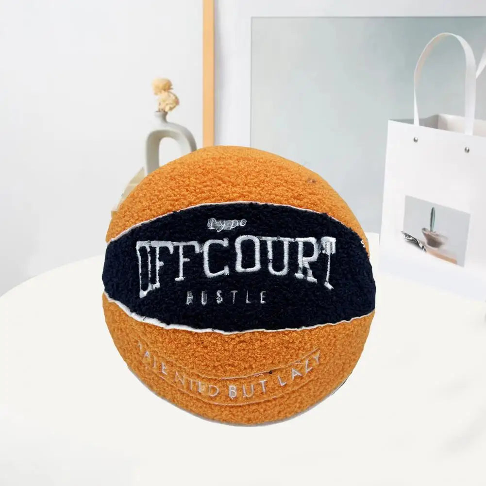 Coussin YourLab – Ballon de Basket Peluche 25 cm (Fluffy Edition)