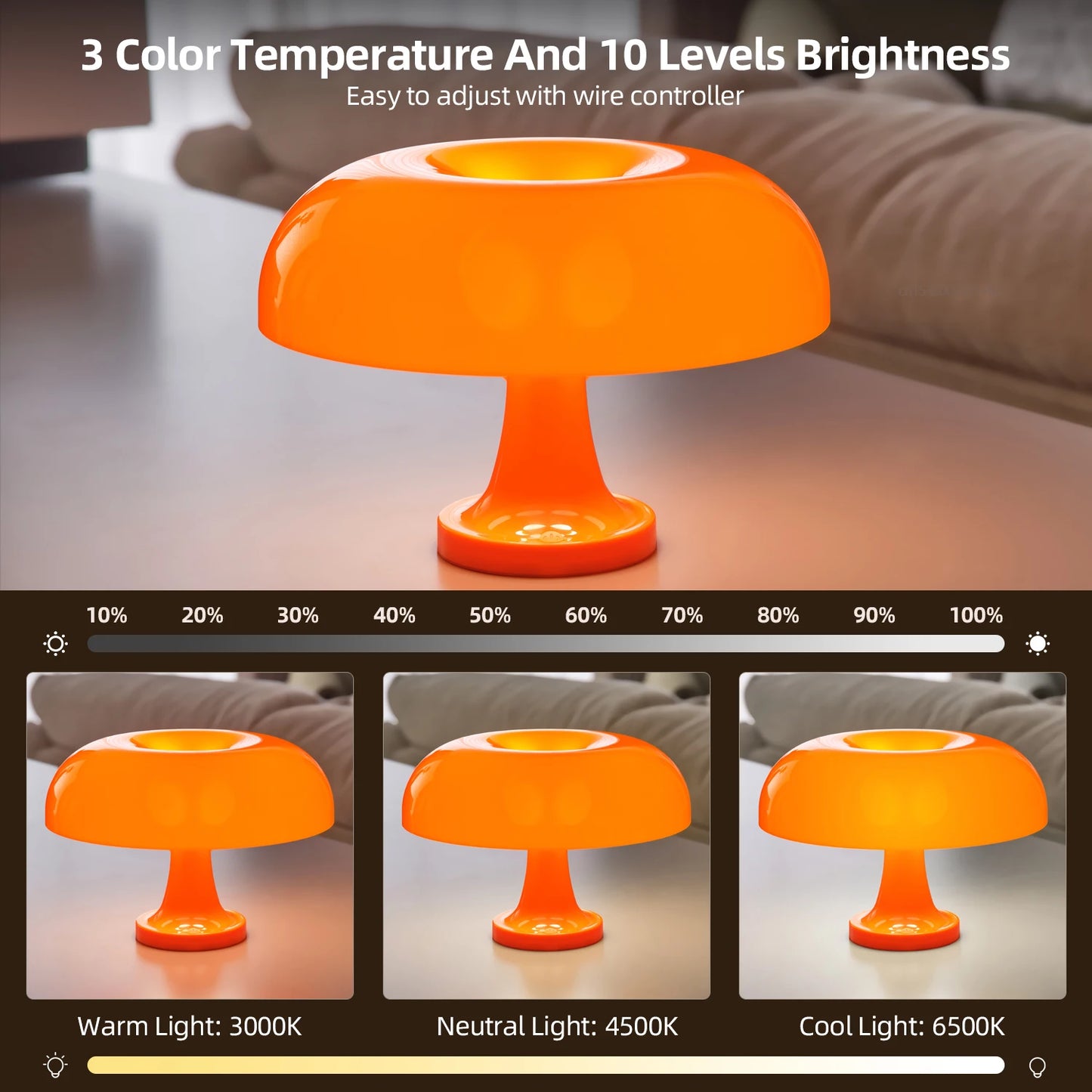 Lampe Champignon YourLab – Style Bauhaus / Déco Geek