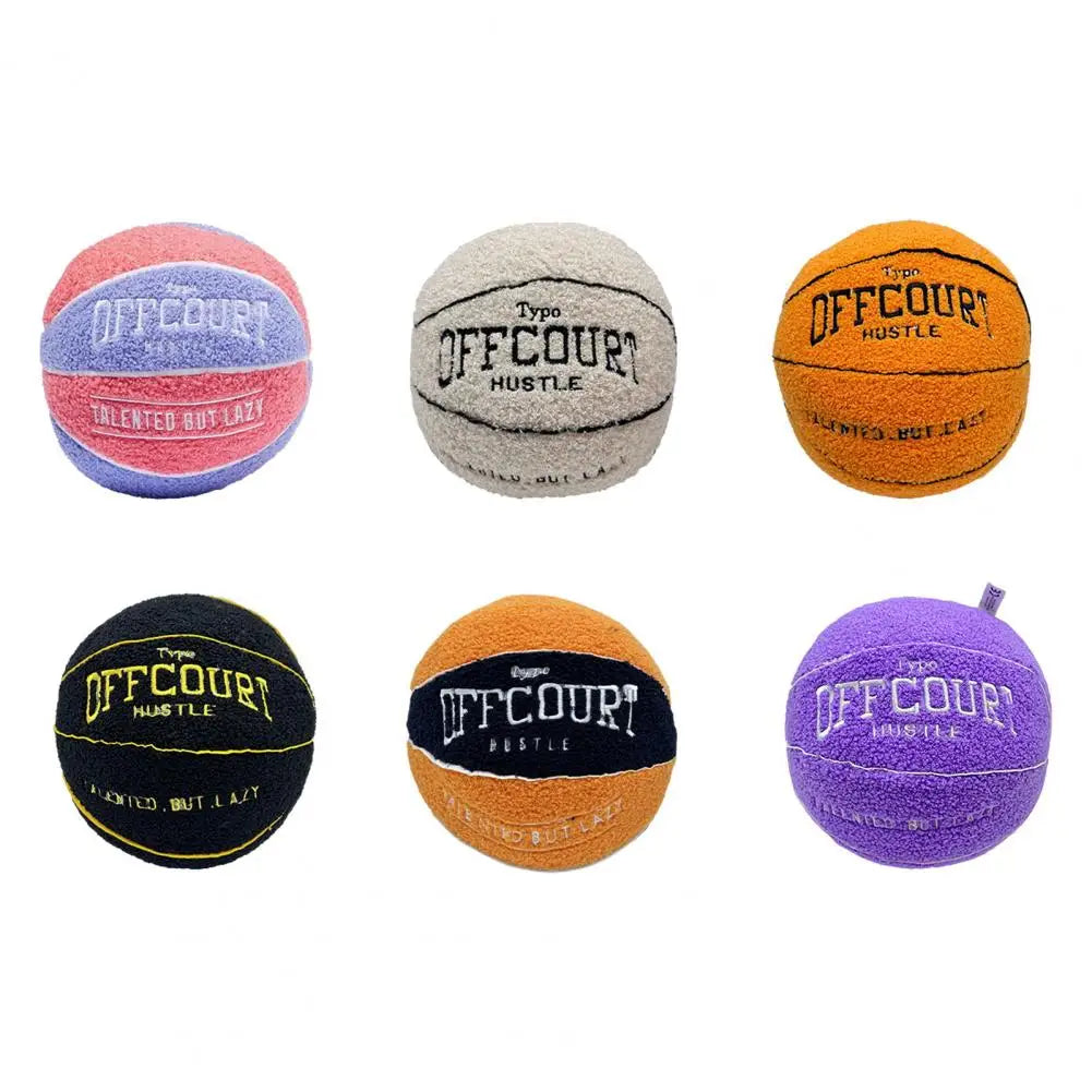 Coussin YourLab – Ballon de Basket Peluche 25 cm (Fluffy Edition)