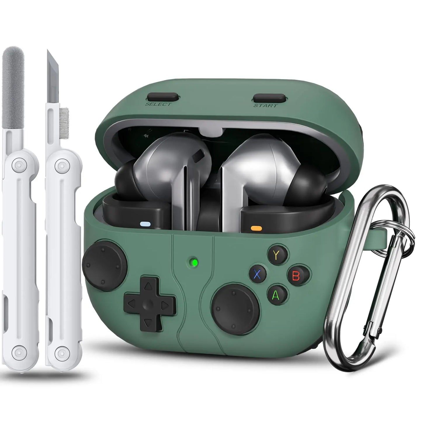 Coque YourLab + Kit Nettoyage – Samsung Galaxy Buds 3 / Buds 3 Pro (Design Cartoon Game)