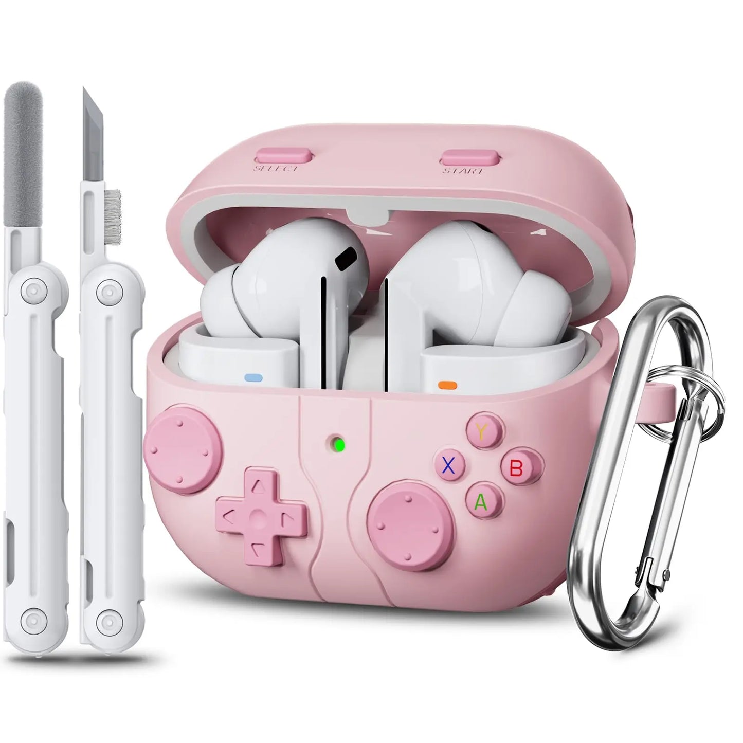 Coque YourLab + Kit Nettoyage – Samsung Galaxy Buds 3 / Buds 3 Pro (Design Cartoon Game)