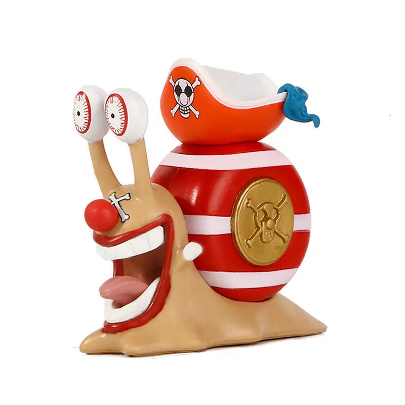 Figurine YourLab – “Den Den Mushi” Série Collector One Piece (Luffy / Ace / Zoro / Law / Buggy)