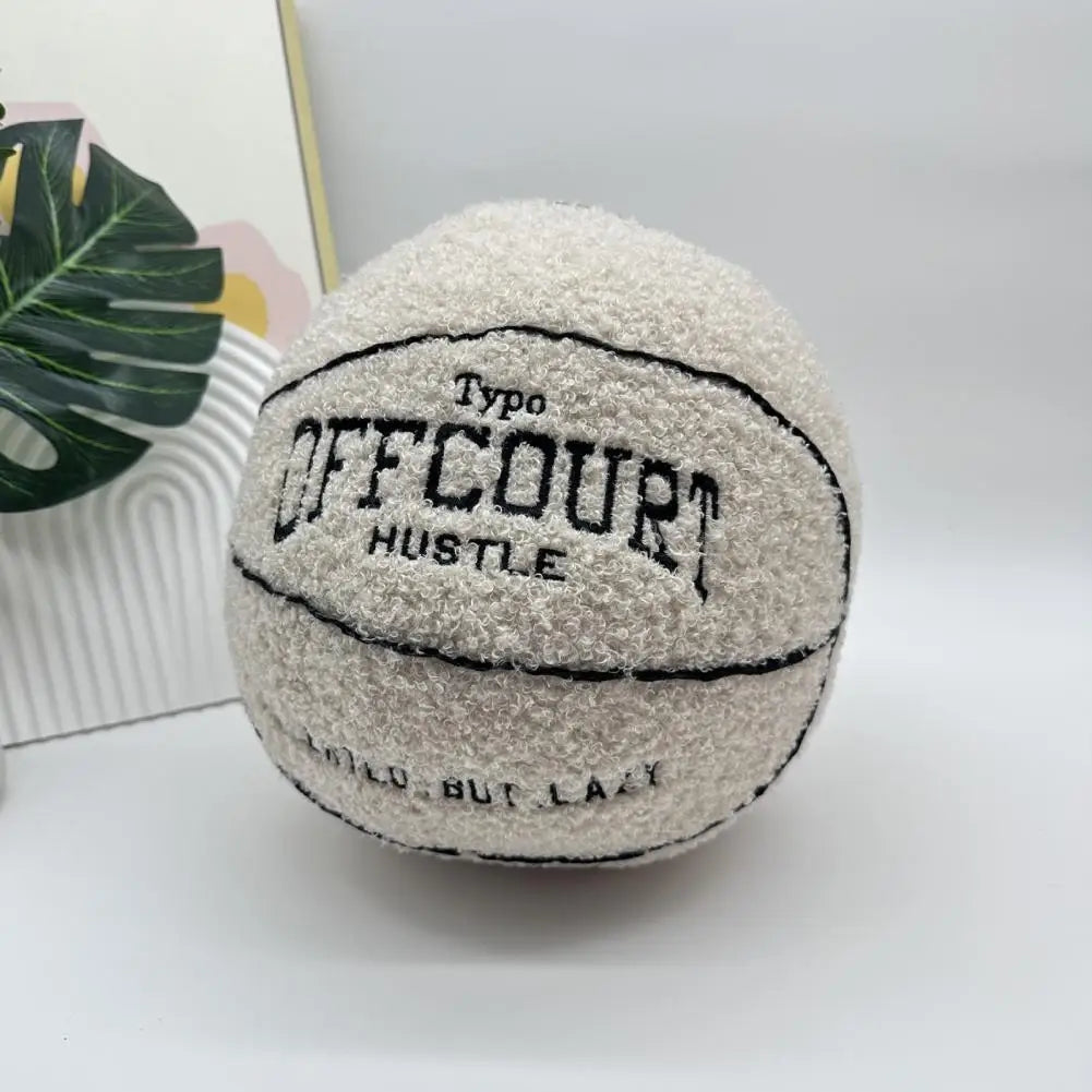 Coussin YourLab – Ballon de Basket Peluche 25 cm (Fluffy Edition)