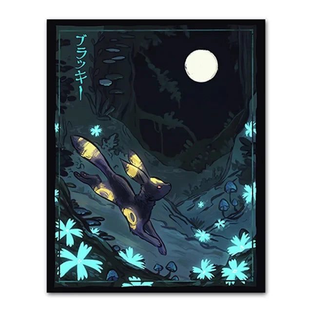 Pokemon Peripherals Posters Pikachu Rayquaza Gyarados Charizard Anime Action Figures Canvas Painting Wall Decoration Poster Toys