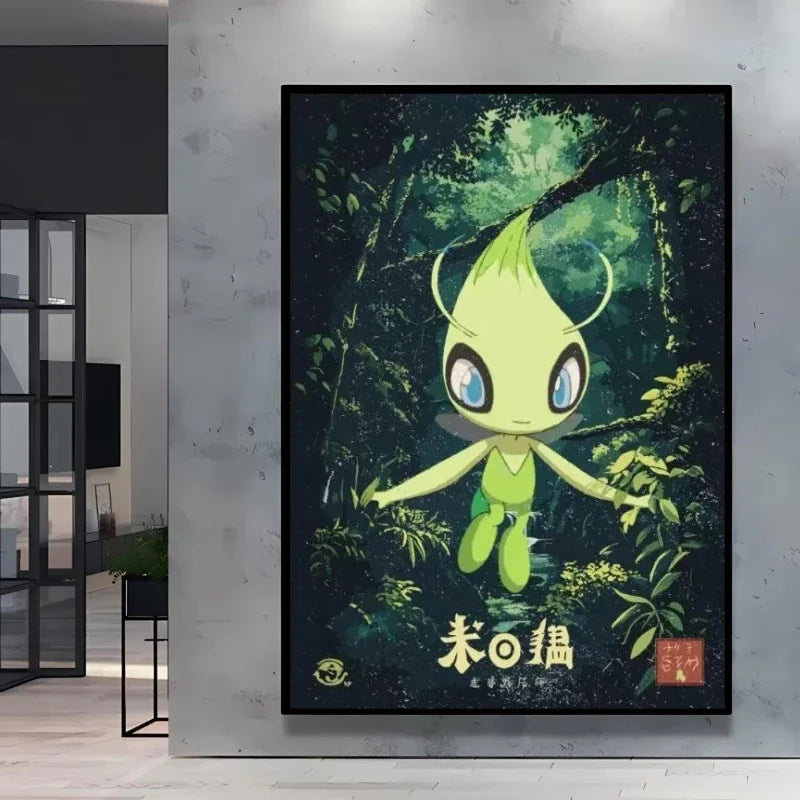 Pokemon  Anime Poster HD Canvas Print Home Decor Painting Kids Wall Decoration Living Room Poster Canvas Wall Art
