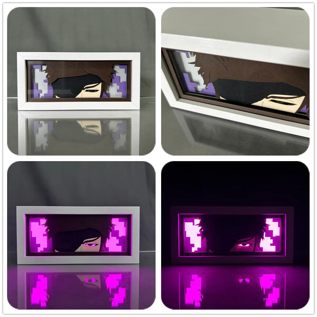 Paper Cut Anime Light Box Bleach Ulquiorra Cifer for Bedroom Decor Kids Birthday Gift Manga Table Lamps Ichigo Kurosaki Lightbox