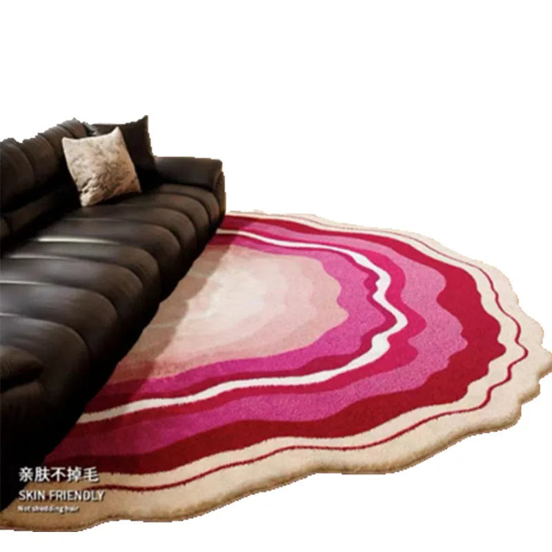 Tapis YourLab “Retro Light Luxury Wave” – Imitation Cachemire, Déco Luxe Vague