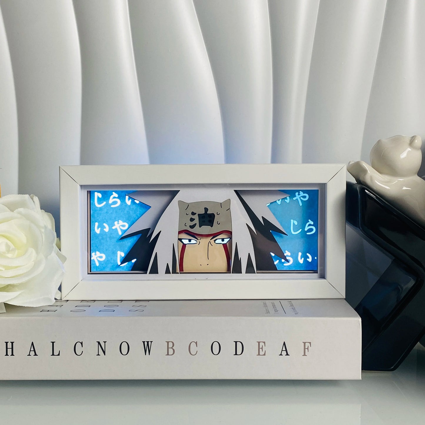 Anime Paper Cut Shadow Box LED Light for Bedroom Desk Decor Manga Birthday Gift Table Lamps Lightbox