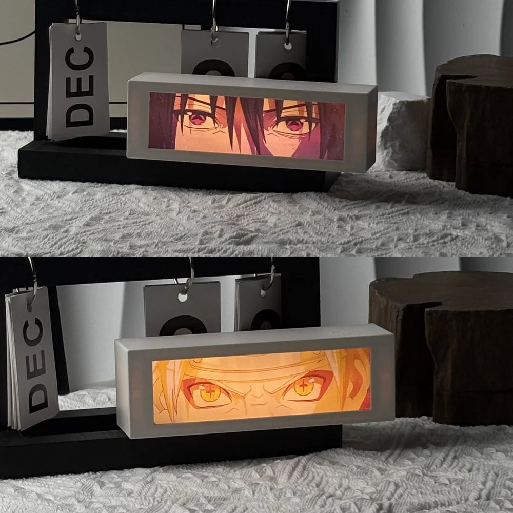 3D Anime Motion Night Light Anime Laser Lamp Box Led Light For Bedroom Desk Decor Manga Birthday Gift Table Lamps Lightbox