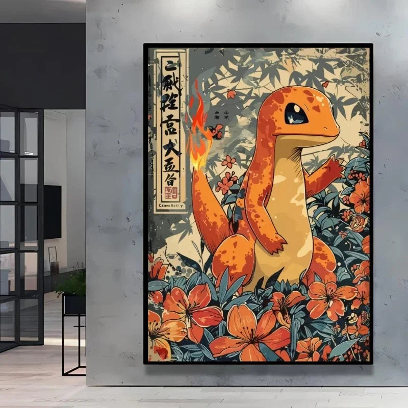 Pokemon  Anime Poster HD Canvas Print Home Decor Painting Kids Wall Decoration Living Room Poster Canvas Wall Art