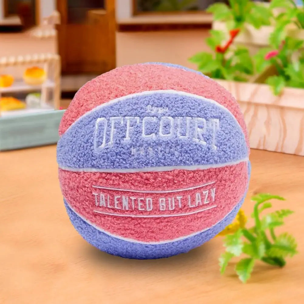 Coussin YourLab – Ballon de Basket Peluche 25 cm (Fluffy Edition)