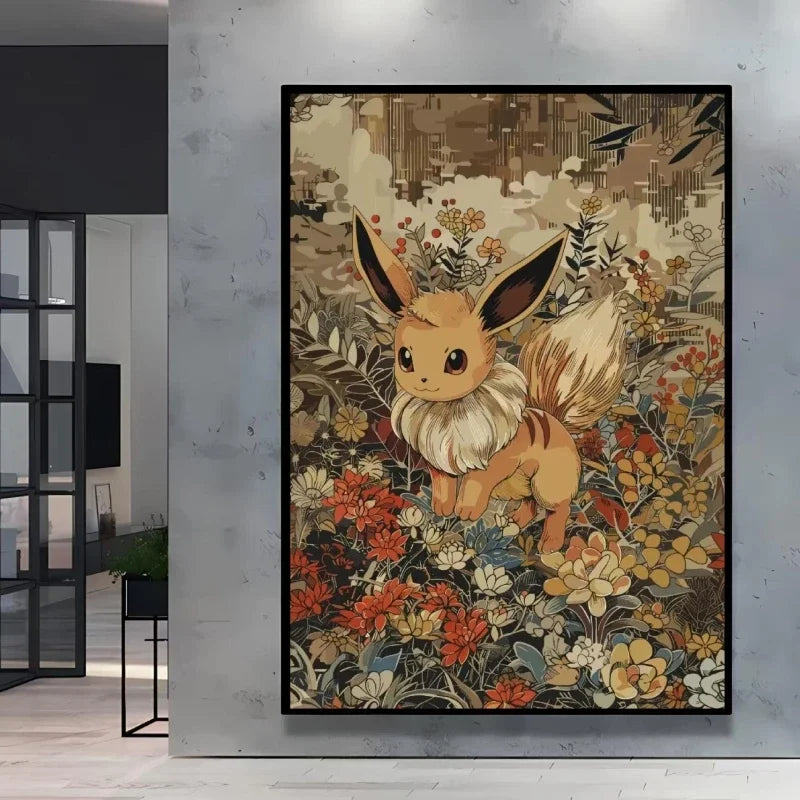 Pokemon  Anime Poster HD Canvas Print Home Decor Painting Kids Wall Decoration Living Room Poster Canvas Wall Art