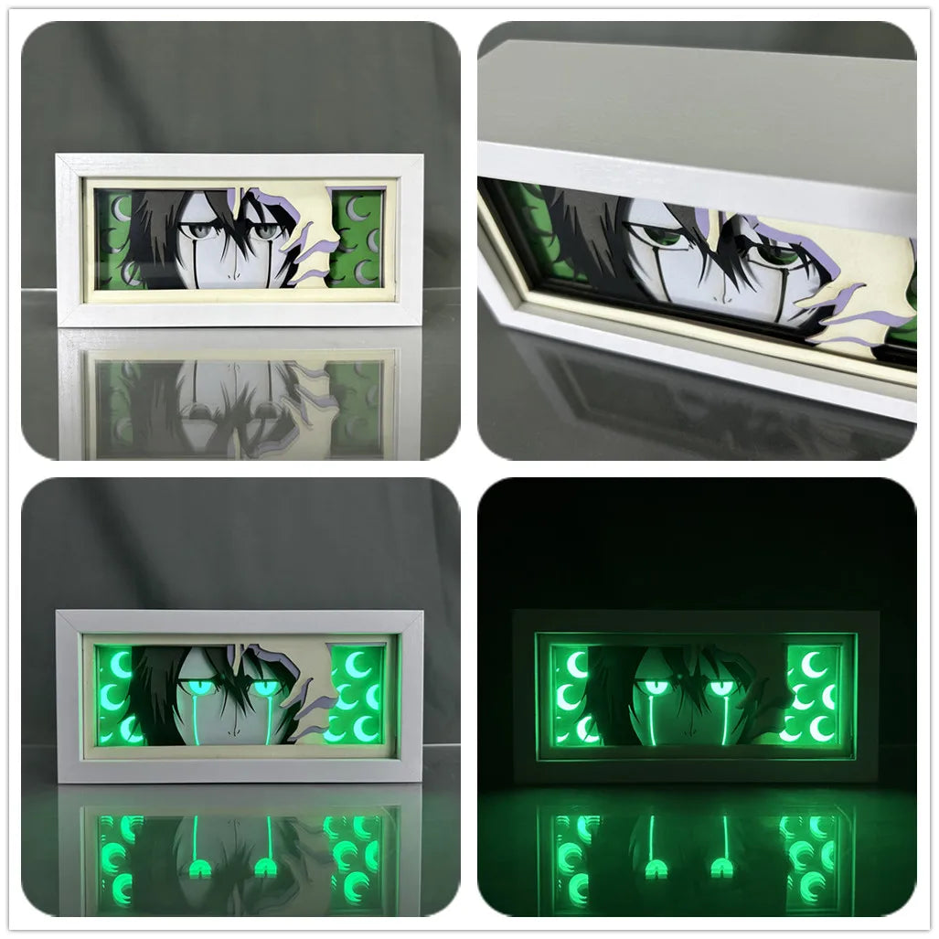Paper Cut Anime Light Box Bleach Ulquiorra Cifer for Bedroom Decor Kids Birthday Gift Manga Table Lamps Ichigo Kurosaki Lightbox