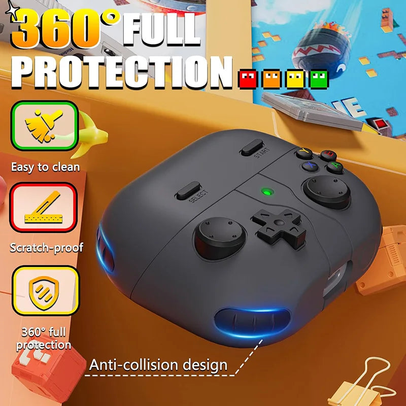 Coque YourLab + Kit Nettoyage – Samsung Galaxy Buds 3 / Buds 3 Pro (Design Cartoon Game)