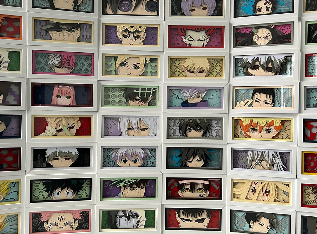 Paper Cut Anime Light Box Bleach Ulquiorra Cifer for Bedroom Decor Kids Birthday Gift Manga Table Lamps Ichigo Kurosaki Lightbox