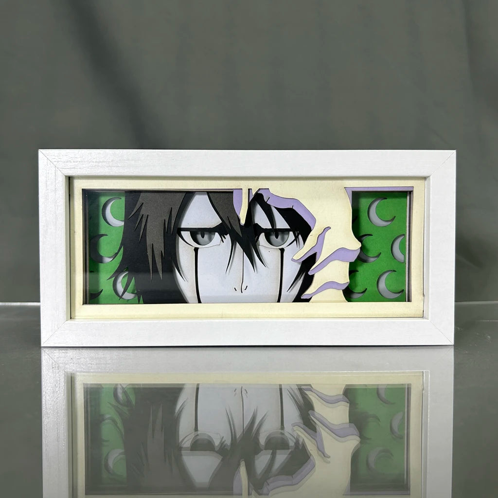Paper Cut Anime Light Box Bleach Ulquiorra Cifer for Bedroom Decor Kids Birthday Gift Manga Table Lamps Ichigo Kurosaki Lightbox