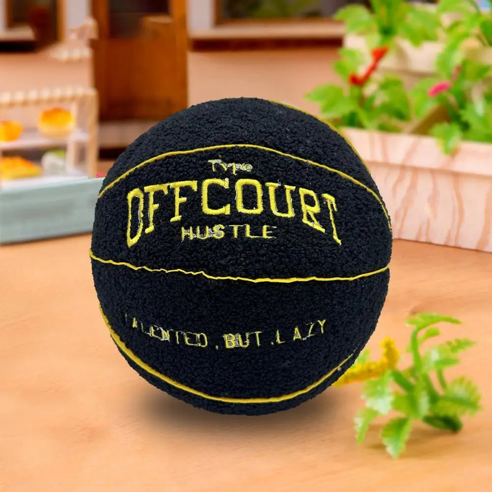 Coussin YourLab – Ballon de Basket Peluche 25 cm (Fluffy Edition)