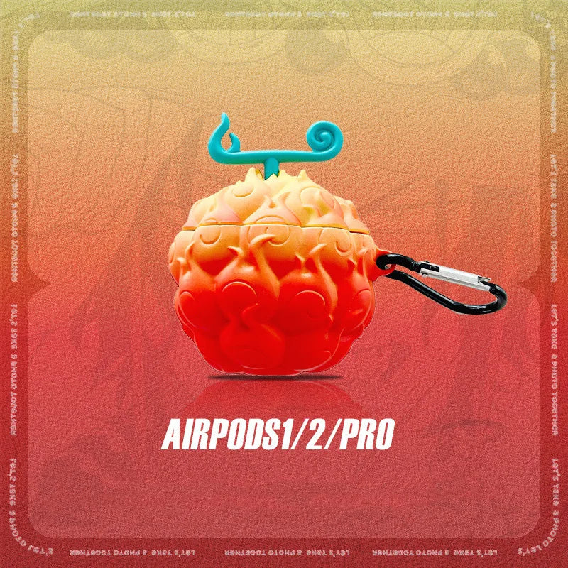 Coque AirPods “Pyro Fruit” – One Piece Edition