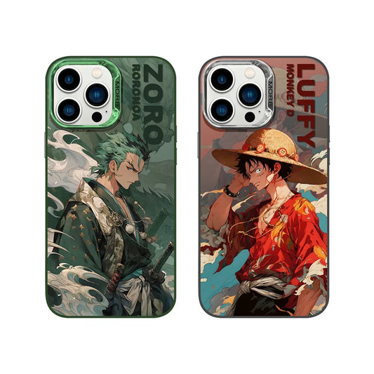 Coque iPhone One Piece – Luffy & Zoro | Edition Plating Premium