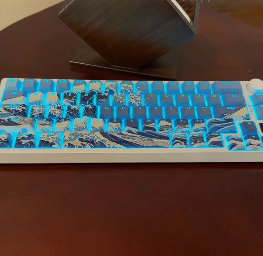 YourLab Premium Keyboards “Great Wave of Kanagawa” – 125 touches Dye-Sub