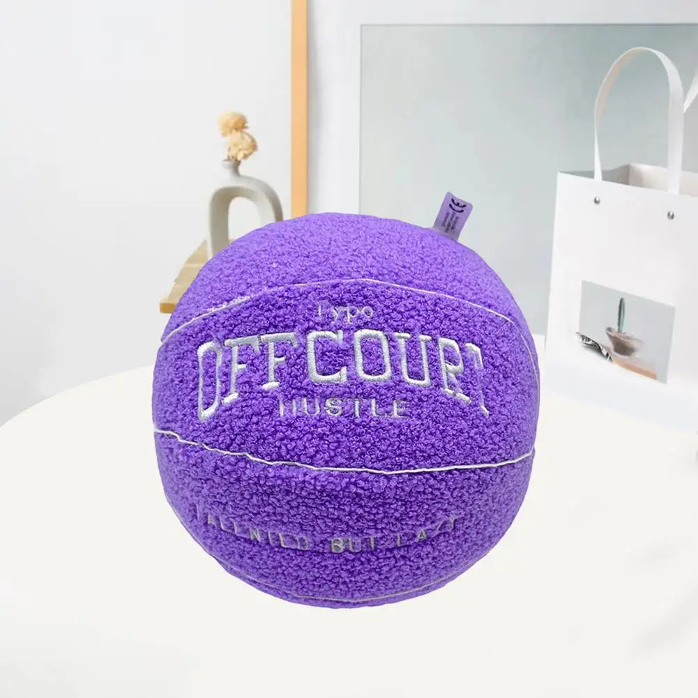 Coussin YourLab – Ballon de Basket Peluche 25 cm (Fluffy Edition)