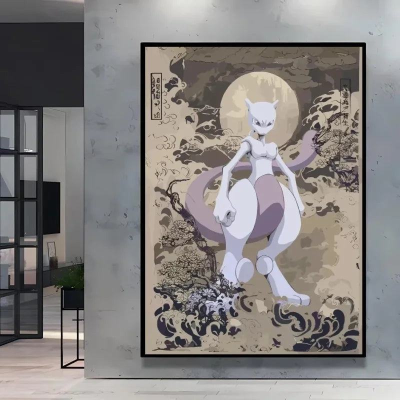 Pokemon  Anime Poster HD Canvas Print Home Decor Painting Kids Wall Decoration Living Room Poster Canvas Wall Art