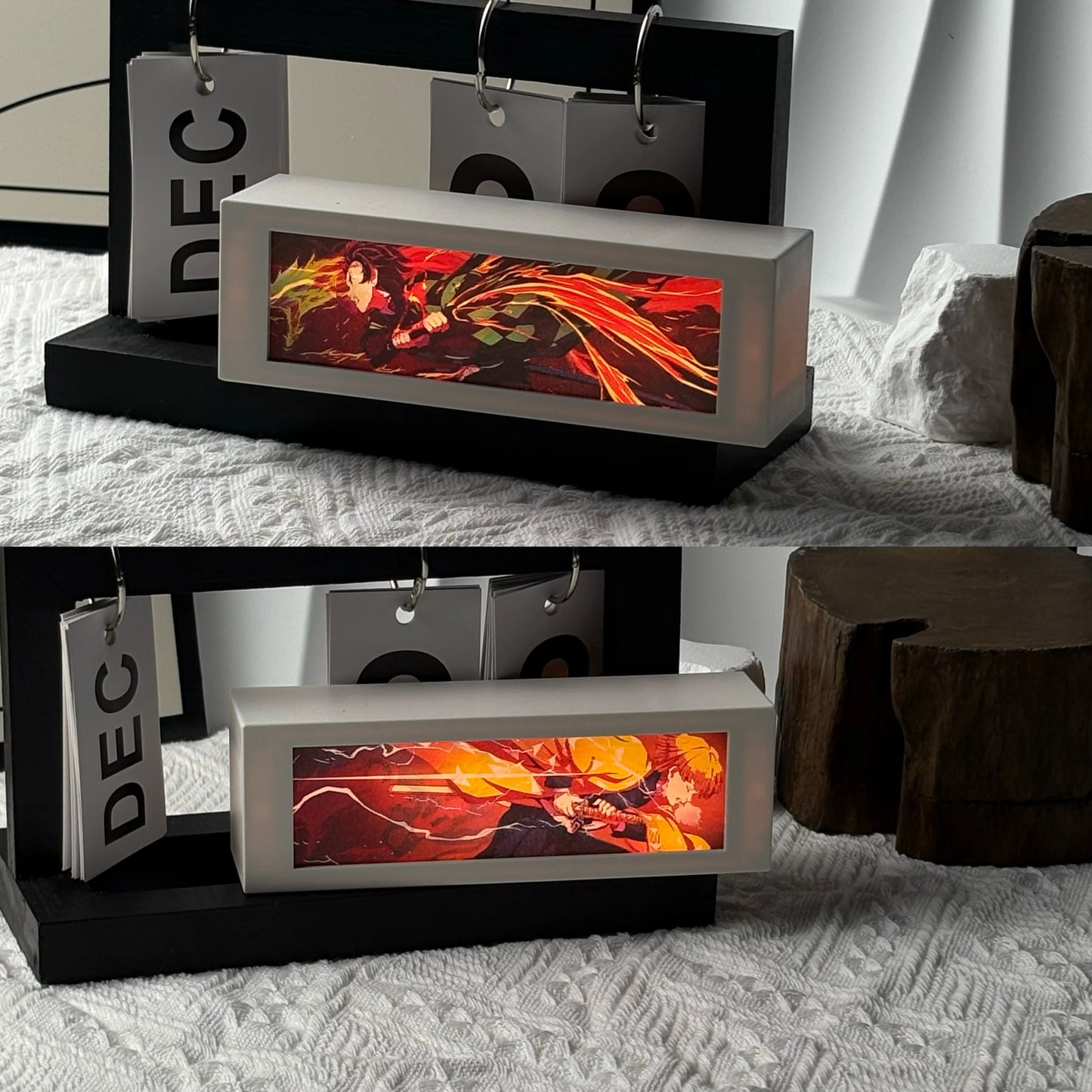 3D Anime Motion Night Light Anime Laser Lamp Box Led Light For Bedroom Desk Decor Manga Birthday Gift Table Lamps Lightbox