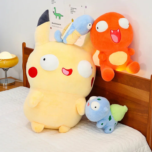 Peluche YourLab Pokémon – Série “Sleepy” 23/30/45 cm (Tortank, Petit Dragon Feu, Autres)