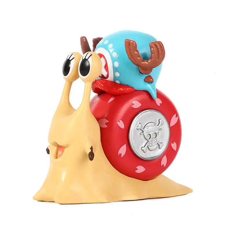 Figurine YourLab – “Den Den Mushi” Série Collector One Piece (Luffy / Ace / Zoro / Law / Buggy)