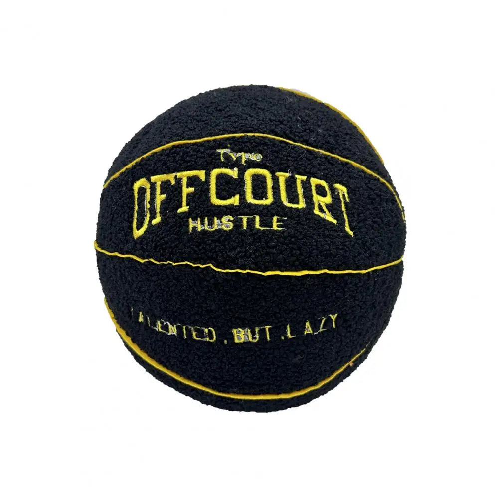 Coussin YourLab – Ballon de Basket Peluche 25 cm (Fluffy Edition)