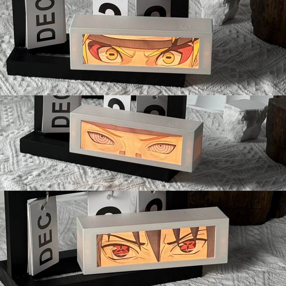 3D Anime Motion Night Light Anime Laser Lamp Box Led Light For Bedroom Desk Decor Manga Birthday Gift Table Lamps Lightbox
