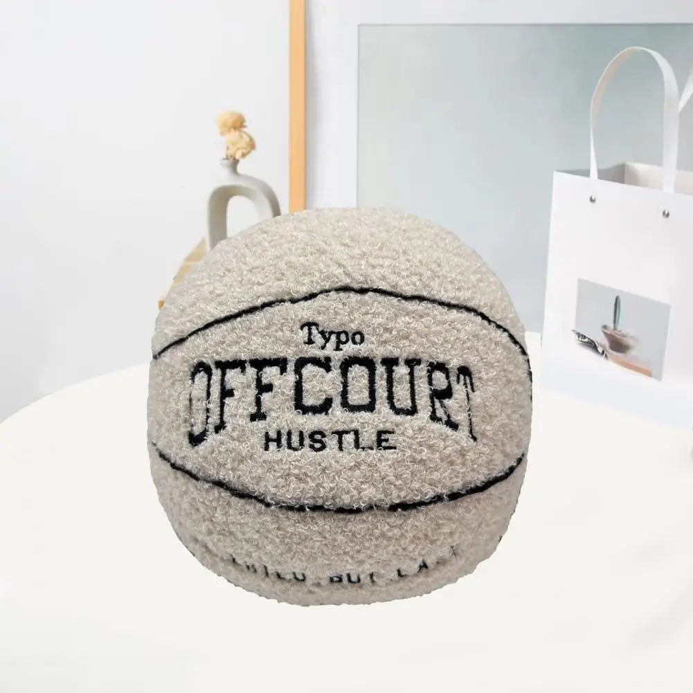 Coussin YourLab – Ballon de Basket Peluche 25 cm (Fluffy Edition)