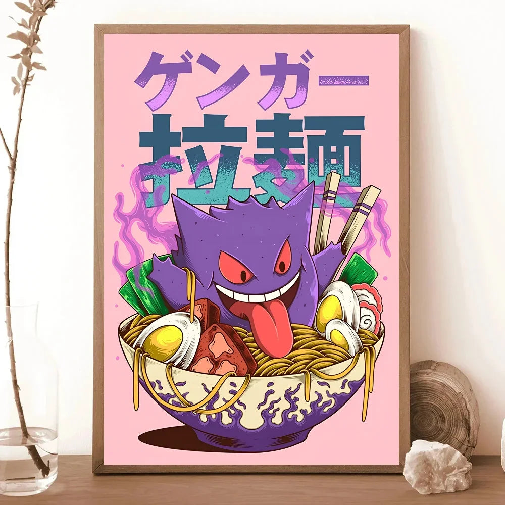 Japanese Classic Anime Wall Art Posters Cartoon Character Room Home Decoration Canvas Painting Collection Picture Printing Mural