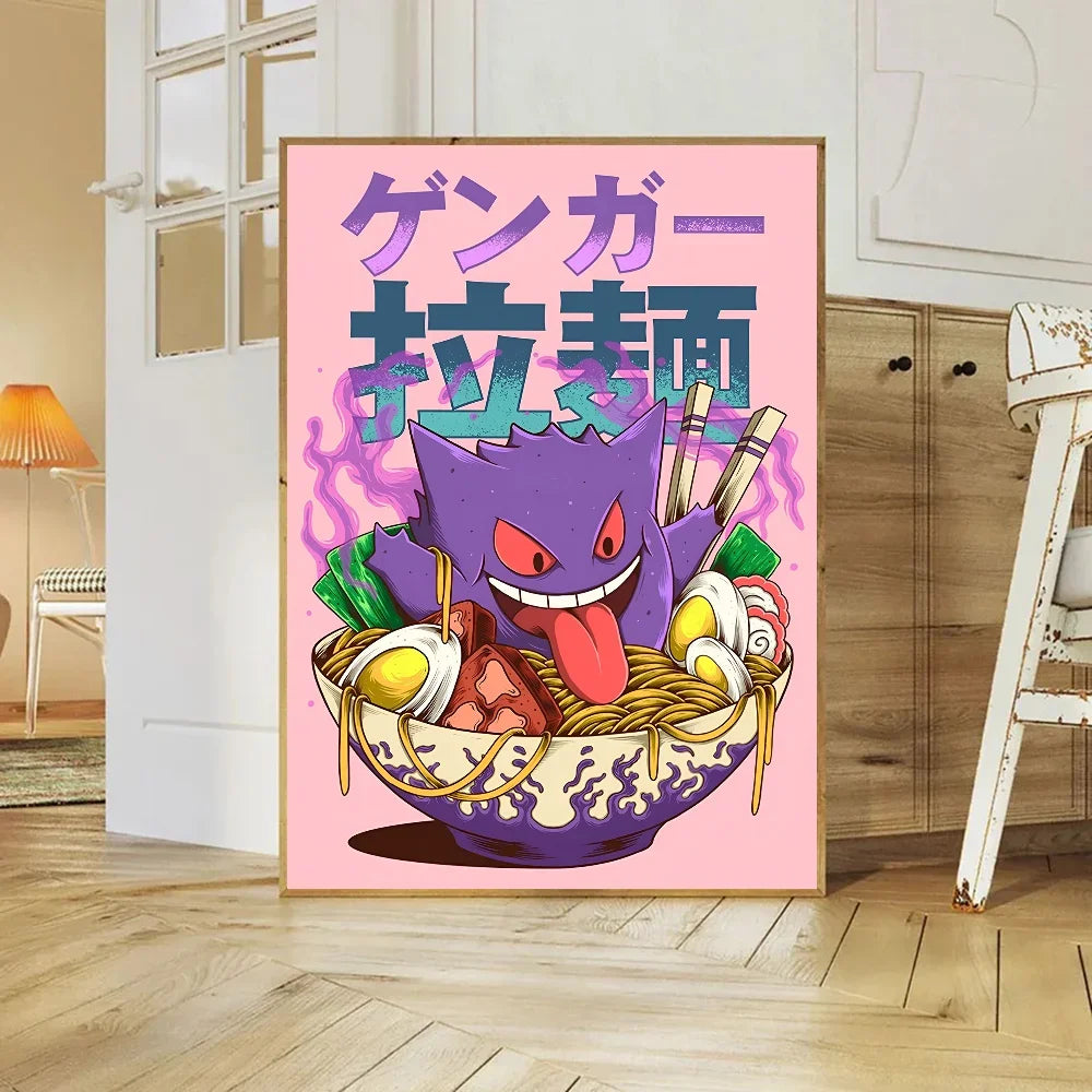 Japanese Classic Anime Wall Art Posters Cartoon Character Room Home Decoration Canvas Painting Collection Picture Printing Mural