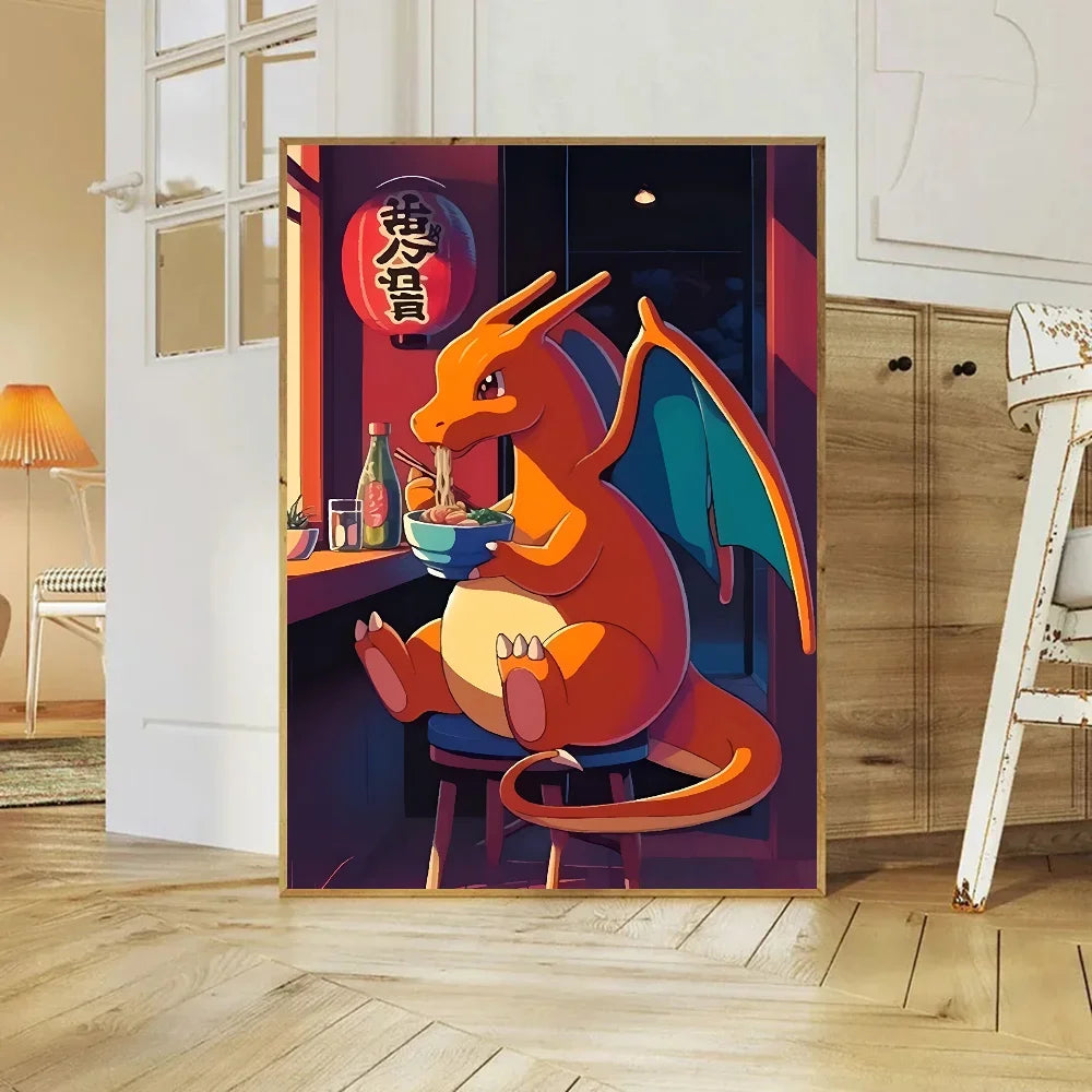 Japanese Classic Anime Wall Art Posters Cartoon Character Room Home Decoration Canvas Painting Collection Picture Printing Mural