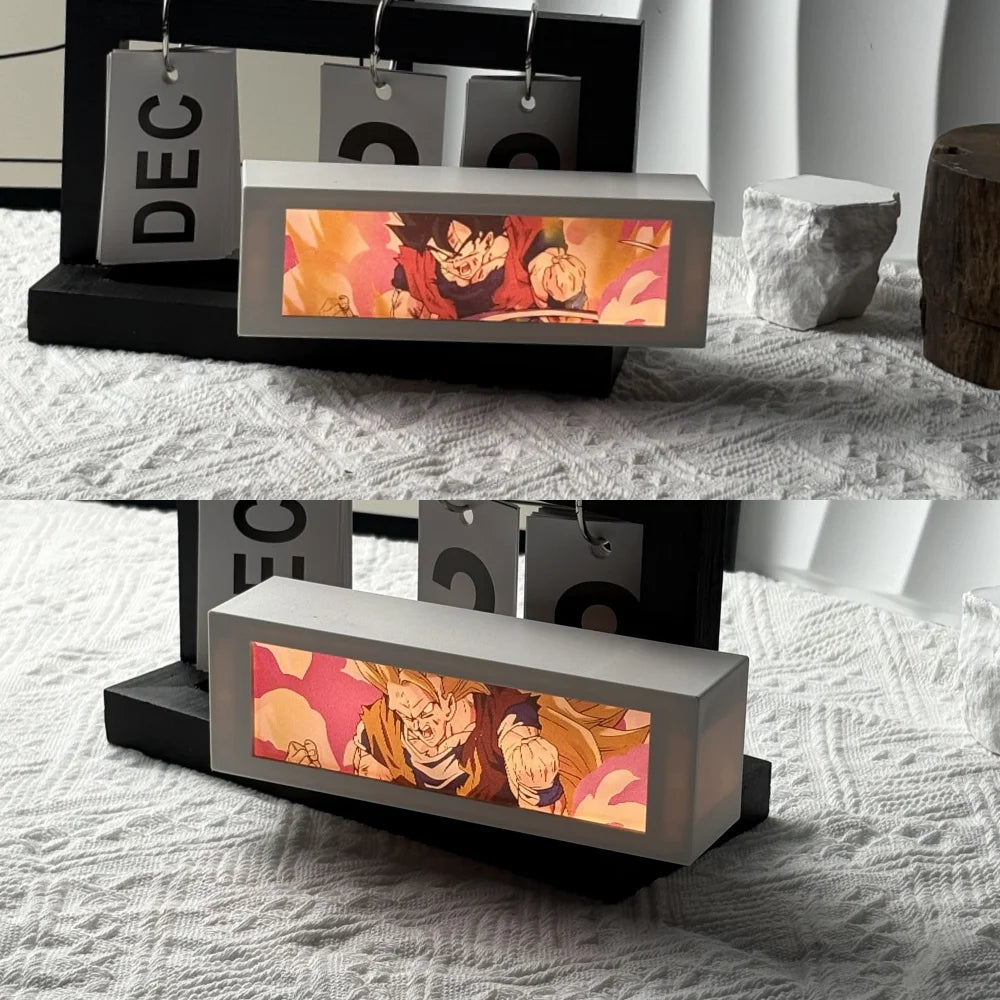 3D Anime Motion Night Light Anime Laser Lamp Box Led Light For Bedroom Desk Decor Manga Birthday Gift Table Lamps Lightbox