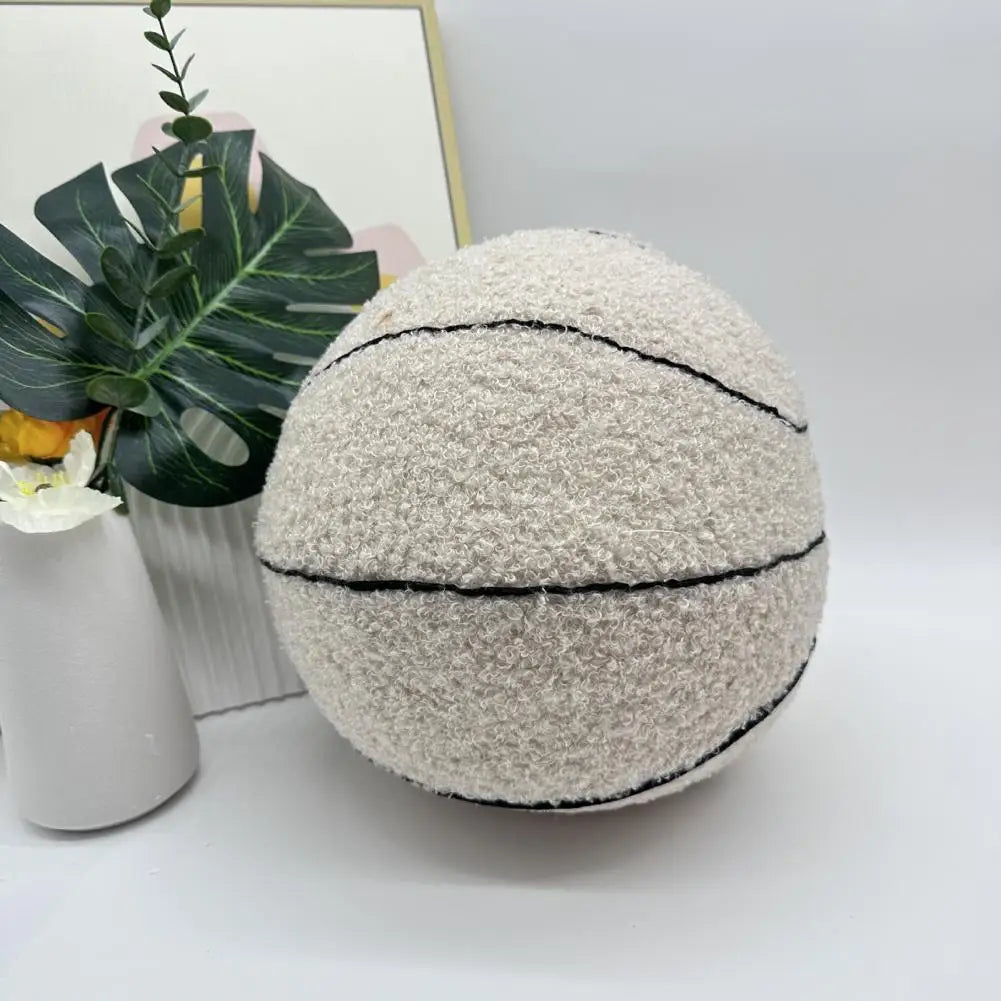 Coussin YourLab – Ballon de Basket Peluche 25 cm (Fluffy Edition)
