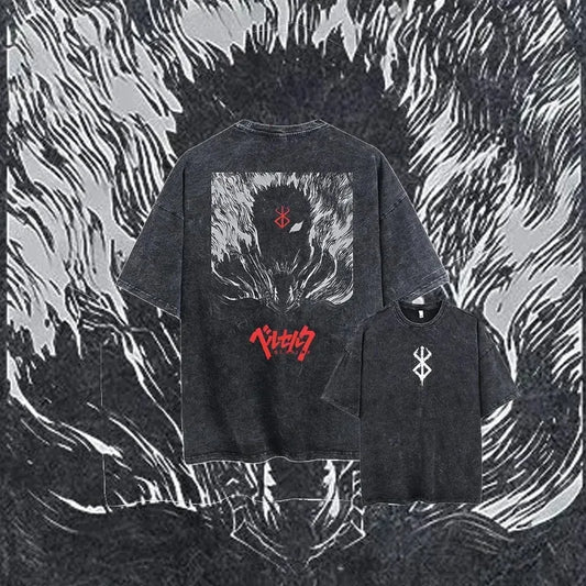 T-shirt YourLab Oversize “Berserk” – Style Y2K Vintage Manga