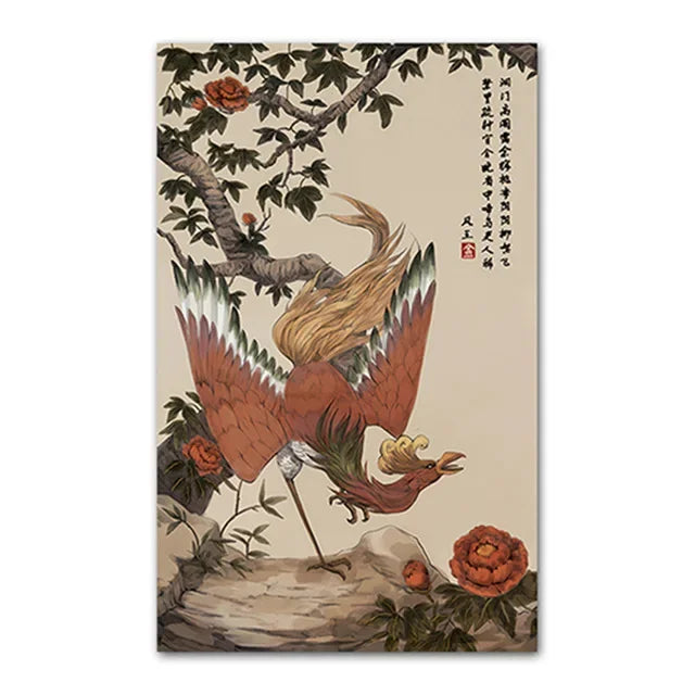 Pokemon Peripherals Posters Pikachu Rayquaza Gyarados Charizard Anime Action Figures Canvas Painting Wall Decoration Poster Toys