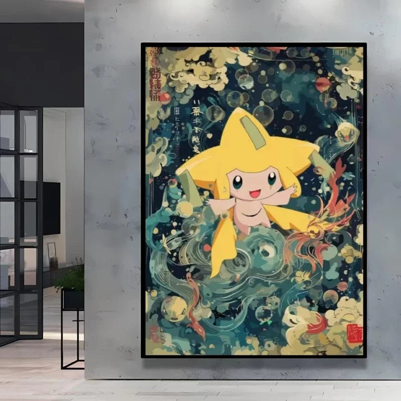 Pokemon  Anime Poster HD Canvas Print Home Decor Painting Kids Wall Decoration Living Room Poster Canvas Wall Art