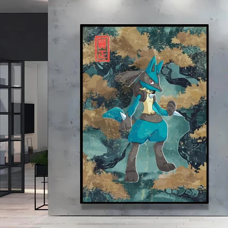 Pokemon  Anime Poster HD Canvas Print Home Decor Painting Kids Wall Decoration Living Room Poster Canvas Wall Art