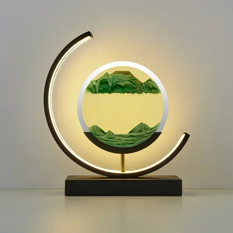Lampe YourLab “Quicksand” – Sablier LED en mouvement pour déco & bureau
